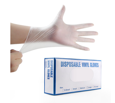 Powder free disposable vinyl examination gloves VIVE01