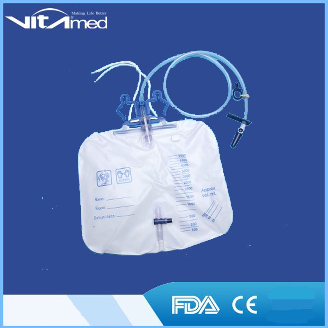 Medline Urinary Drainage Bags with Anti-Reflux Tower or Valve