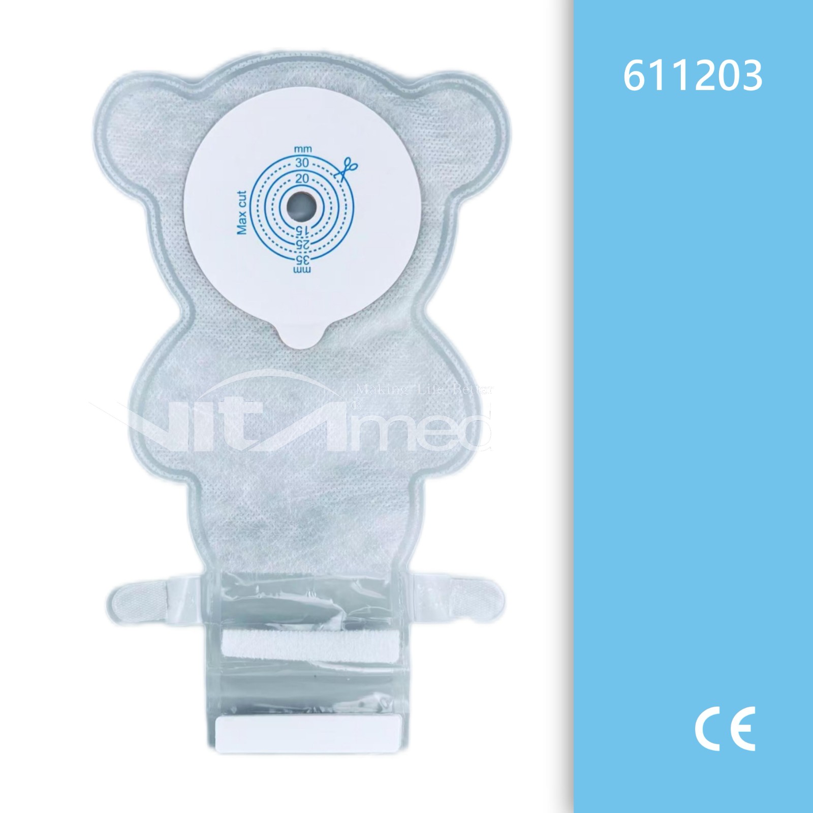 Baby Care One piece colostomy bag 611203