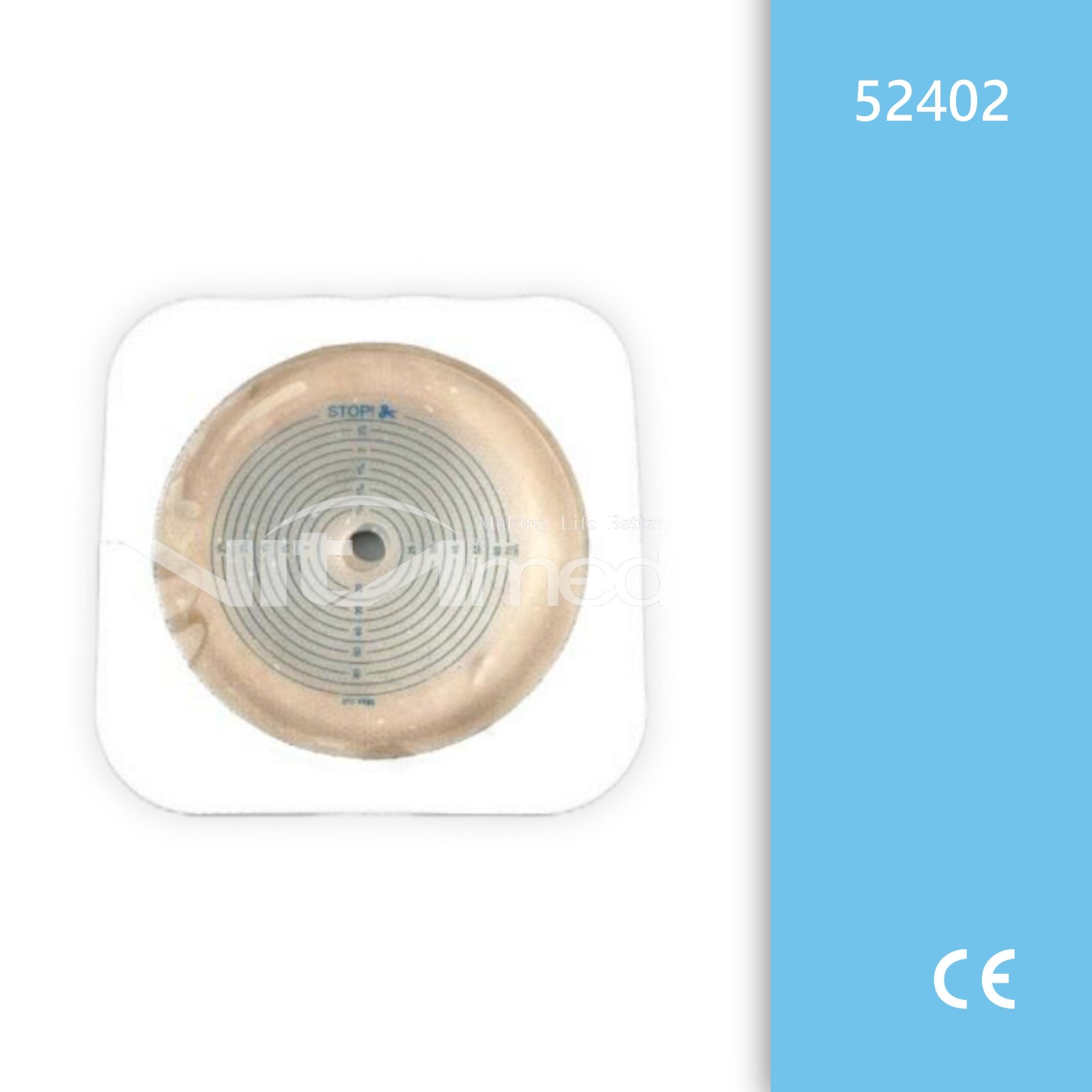 Two Piece Ostomy bag baseplate 52402