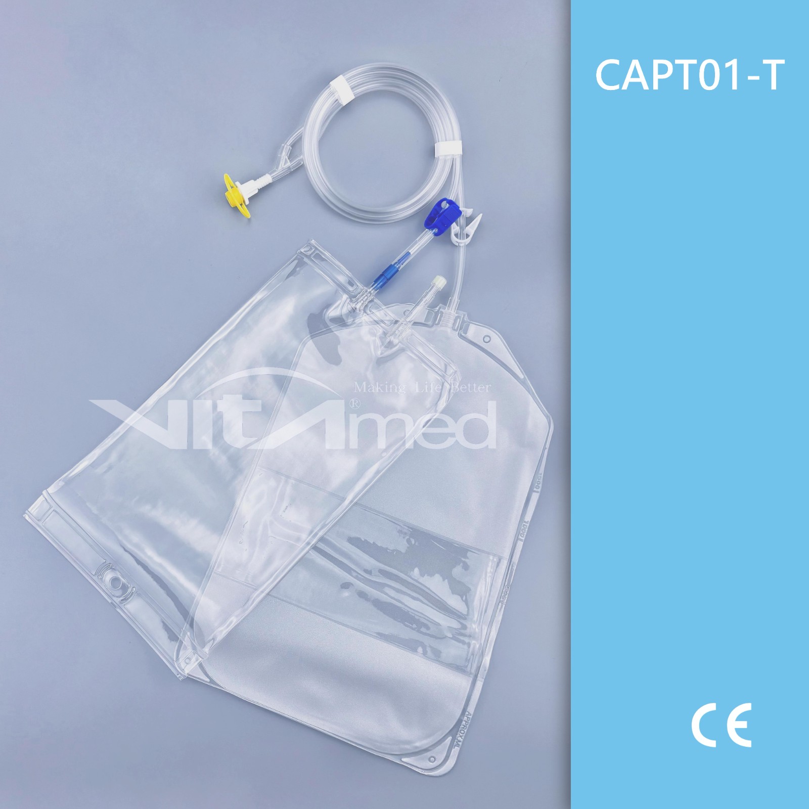 Double-tube PVC infusion bag