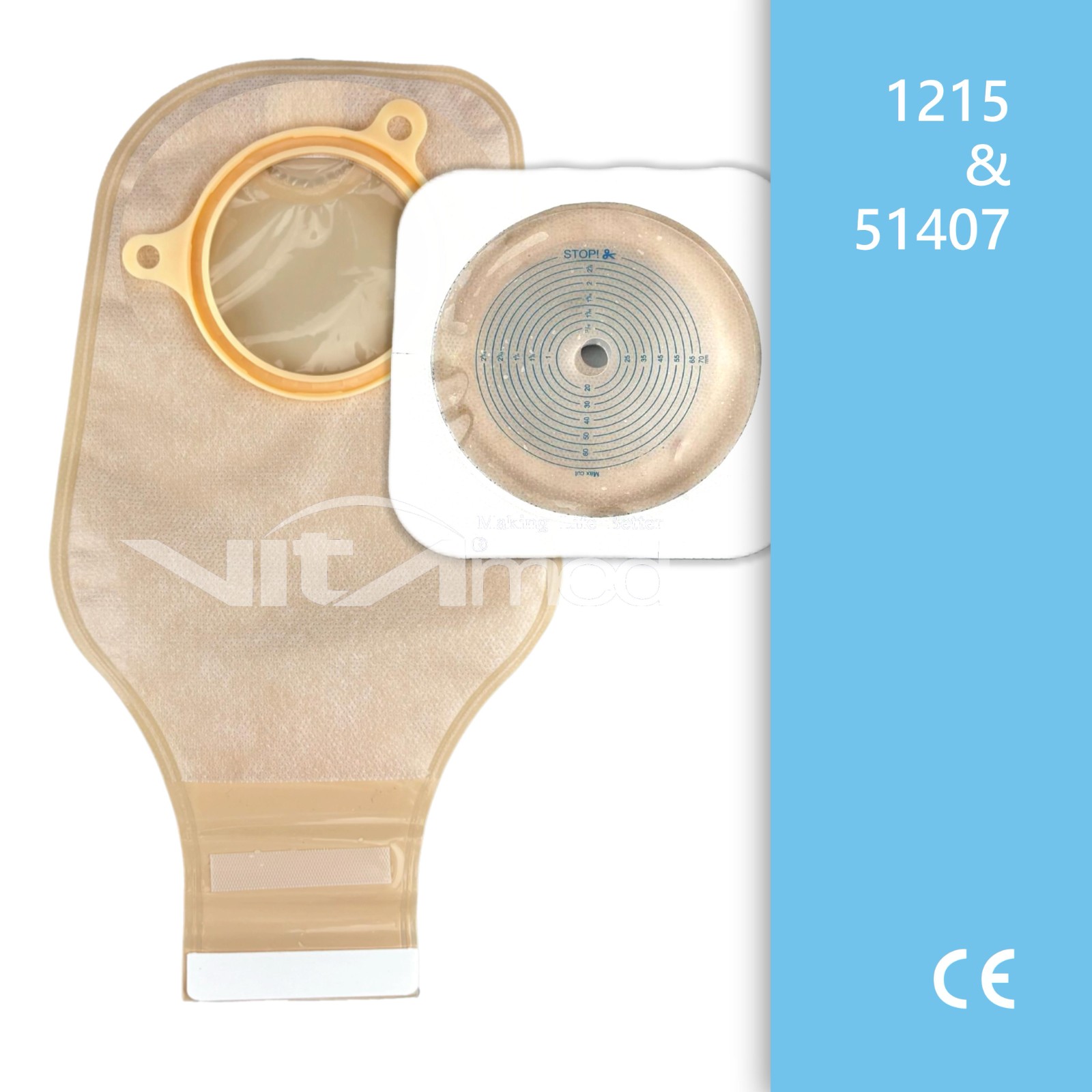 Two Piece Ostomy Bag Baseplate 51407