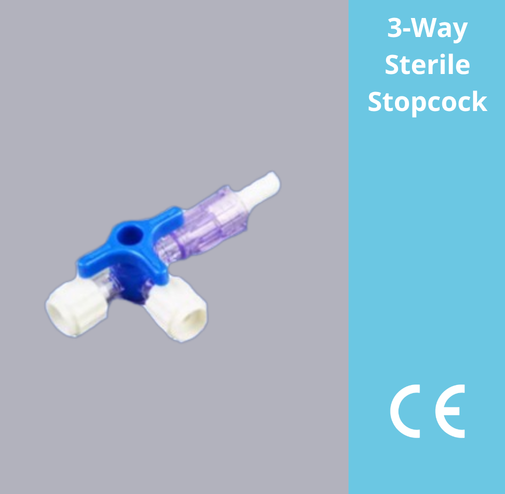 Sterile 3-Way Disposable Medical Stopcock