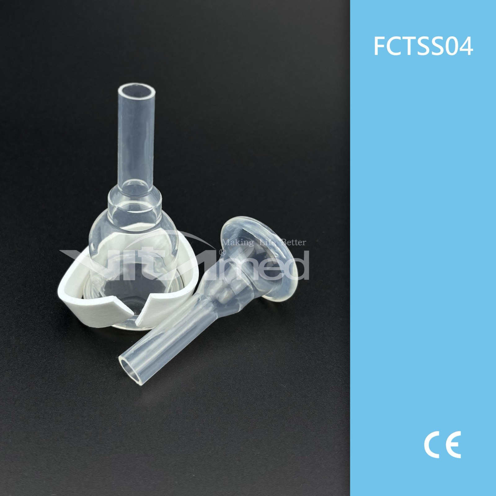 Silicone Male External Catheters with Adhesive Tape FCTSS04